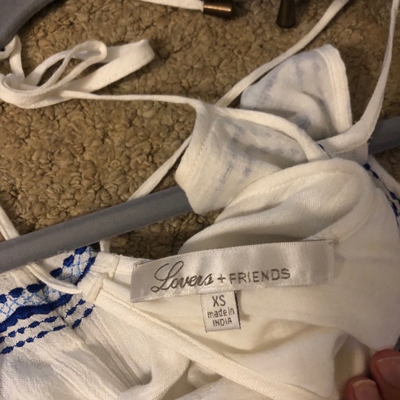 White Detailed Flowy Dress - Picture 5 of 5